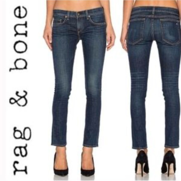 Rag and Bone Tomboy mid-rise jeans in color Aged , Size 24 - Picture 1 of 6